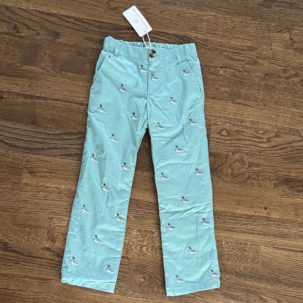 Smockingbird Duck Embroidered Pants New With Tags